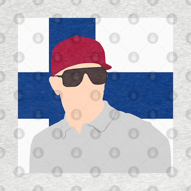 Kimi Raikkonen Face Art - Flag Edition by GreazyL